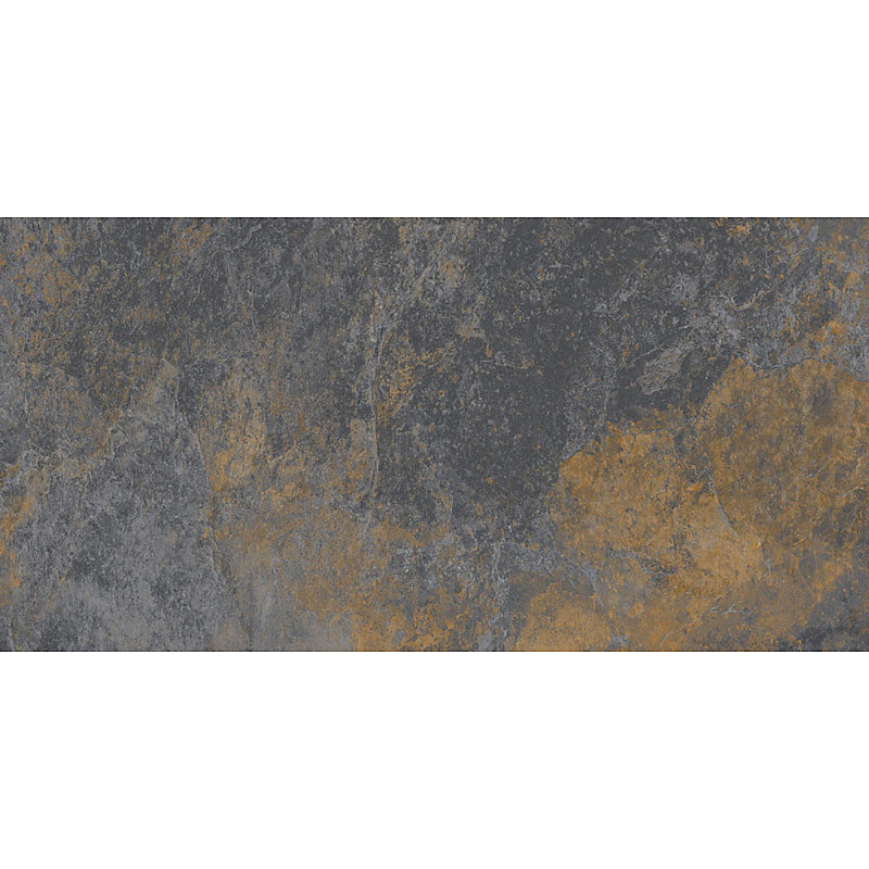 Carrelage intérieur et extérieur sol effet pierre granite bali gris anthracite nuancé 30 × 60 cm TEPUY R MIX