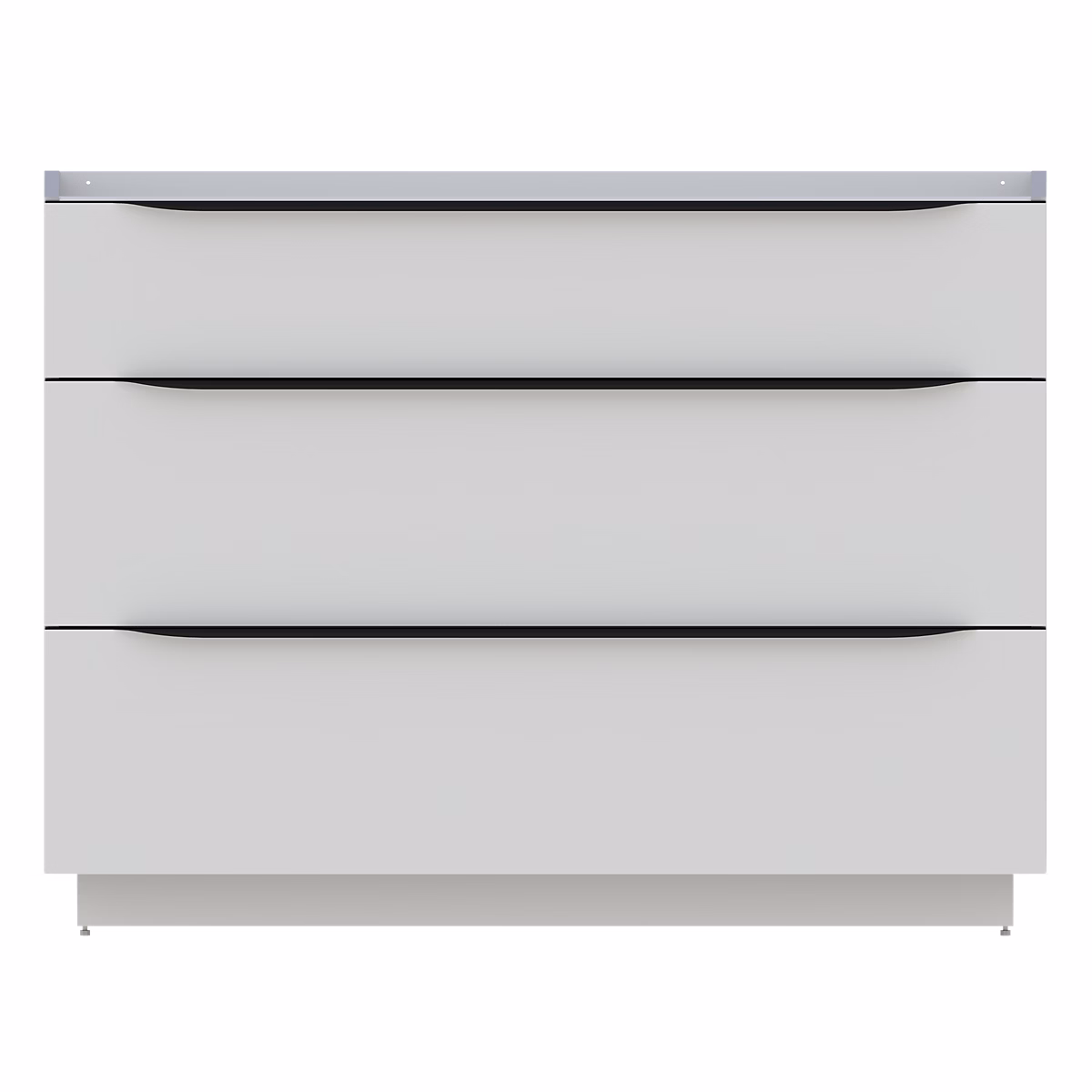 Meuble sous vasque à poser l.120 x H.88 x P.50 cm – blanc mat, Pamili