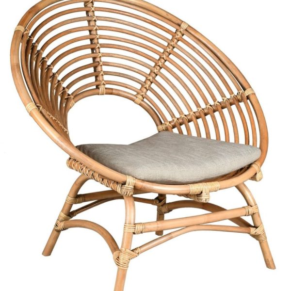 Fauteuil en rotin naturel ajouré