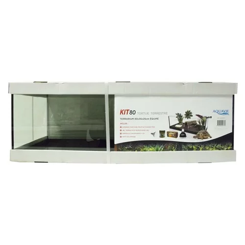 Univers extérieur:Kit terrarium tortue terra 80 de 80 x 35 x 25 cm