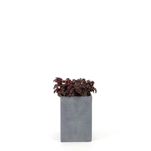 Conçu pour vos extérieurs:Pot Stream mi haut Anthracite L.25x25 x H.38 cm