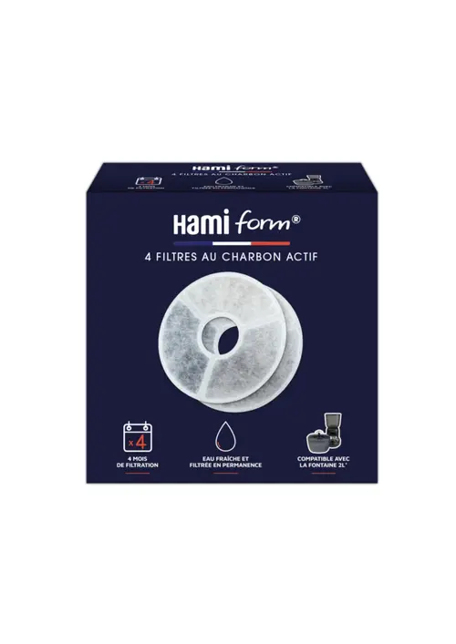 Une solution adaptée à l’extérieur：Filtre à charbon actif pour fontaine à eau 2 L coloris blanc HamiForm - x 4