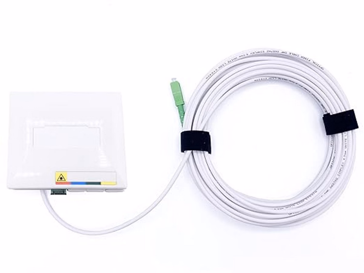 Elfcam – 10m Câble Fibre Optique SC/APC à SC/APC, Simplex Monomode 4, 0mm avec PTO, Rallonge Fibre sans Perte