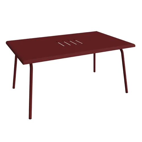 Pratique jardin:Table basse Monceau rectangulaire coloris vert en acier Fermob - 92 x 57 cm