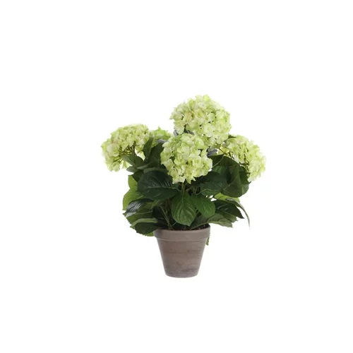 Une idée maline pour l’extérieur:Hortensia beige fleur artificielle en pot Stan gris H 45 x Ø 45 cm cm