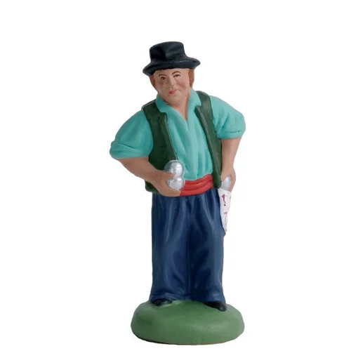 Pour tous vos besoins jardin:Santon pour crèche Séraphin bleu - 7 cm