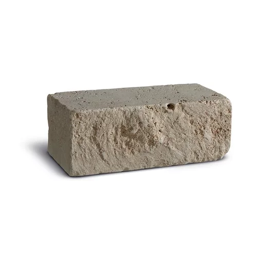 Côté extérieur:Bordure Travertin Classic Beige 20x10x5 cm
