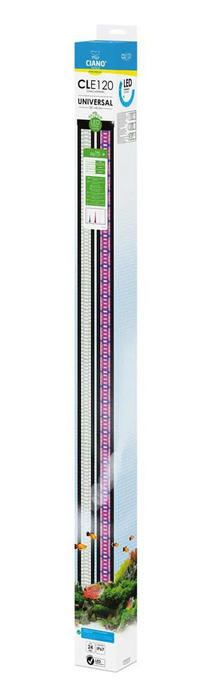 Pour les espaces verts:Rampe LED pour aquarium coloris noir Plantes Ciano - 120 cm
