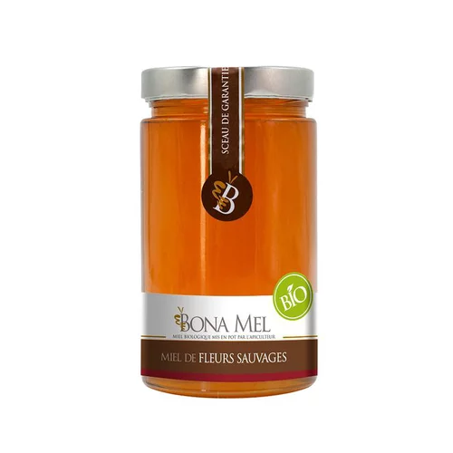 Solution jardin:Miel de fleurs sauvages Bonamel pot en verre - 900 g