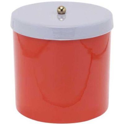 Boîte en métal Double Funky Retro (Rouge et violet)
