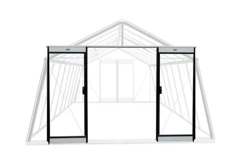 Pour votre espace:Porte supplémentaire laquée noire pour serre ACD - 185,2 x 70,8 cm