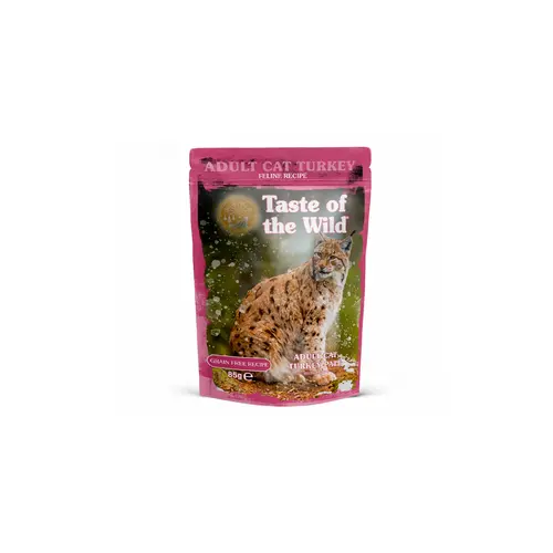 Pour vos espaces verts:Pâtée pour chat adulte à la dinde Taste of the Wild - 85 g