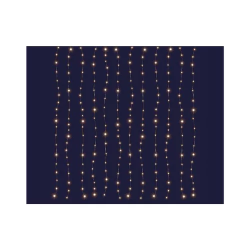 Pensé pour vos extérieurs：Rideau micro LED blanc chaud coloris blanc - 2 x 2 m