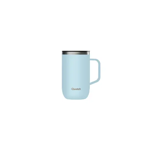 Autour du jardin:Mug isotherme coloris bleu en inox Qwetch - 470 ml