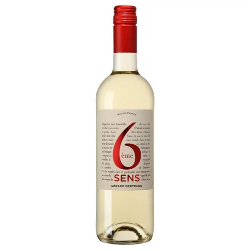 Une touche pratique à l’extérieur：Vin blanc bio Gérard Bertrand 6ème Sens - 75 cl