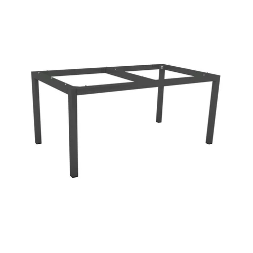 Le bon choix pour l’extérieur：Pied de table coloris gris en aluminium Stern - 130 x 80 x 73 cm