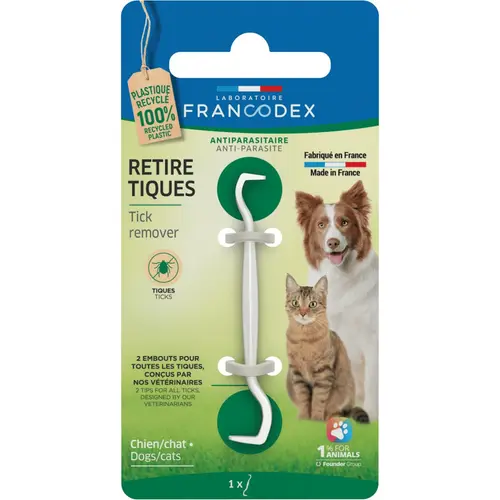 Pour simplifier le jardin：Retire tiques pour chien et chat Francodex