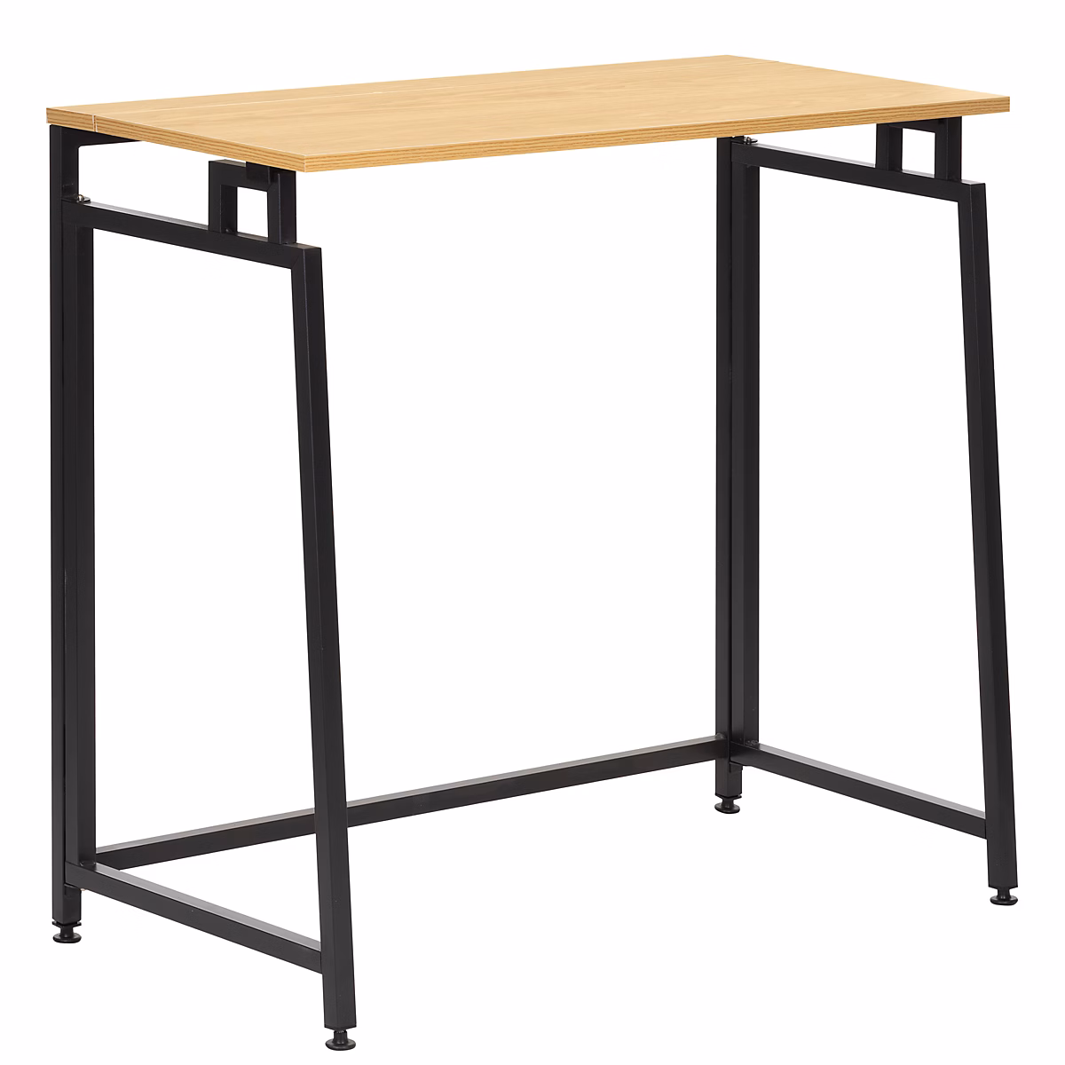 Bureau d'ordinateur pliable 80 cm table de travail compacte aspect bois brun clair – Réf. GCNIRYCMV3989542890