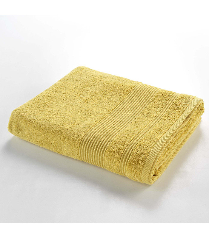 Drap de Bain 90 × 150 cm – Collection Tendresse | Éponge 500 g | m² | 90 × 150cm | Jaune