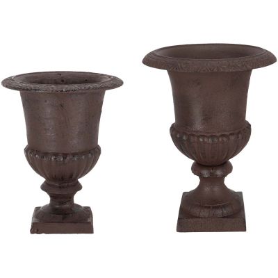 Vase Médicis en fonte (Lot de 2)