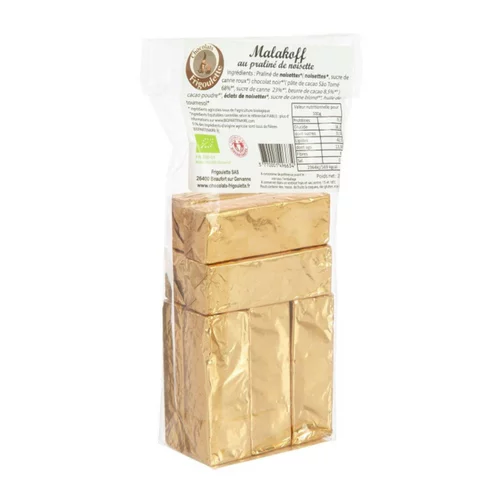 Style extérieur:Malakoff praliné noisette bio en sachet Frigoulette - 200 g