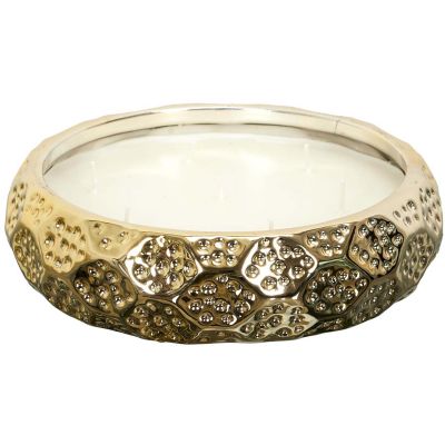 Bougie parfumée en céramique or du temps (7 mèches)