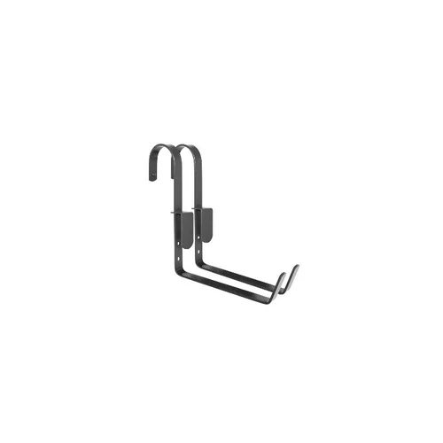 Jardin au naturel:Lot de 2 supports à crochet pour jardinière de 18 cm gris anthracite