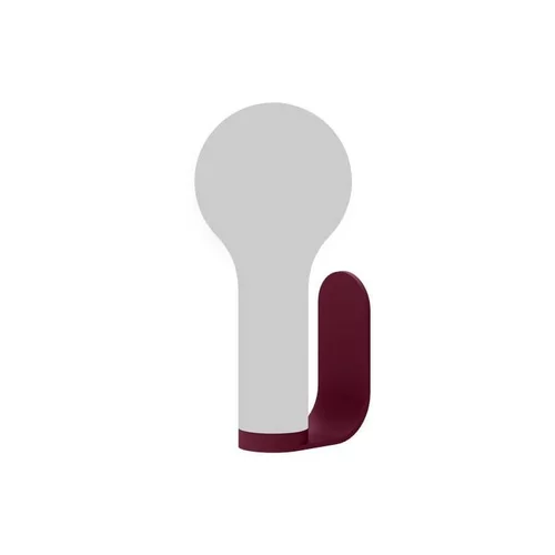 Qualité extérieur:Support applique murale en aluminium pour lampe Aplô Fermob coloris cerise noire - 12 x 5 cm