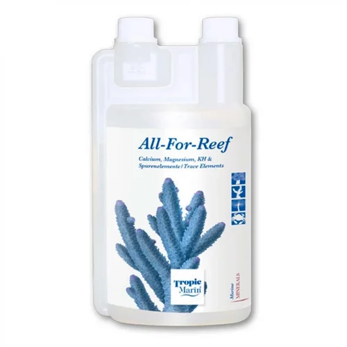 Une solution adaptée à l’extérieur:Solution d'entretien pour aquarium, tout-en-un, TROPIC MARIN - All For Reef, 500ml
