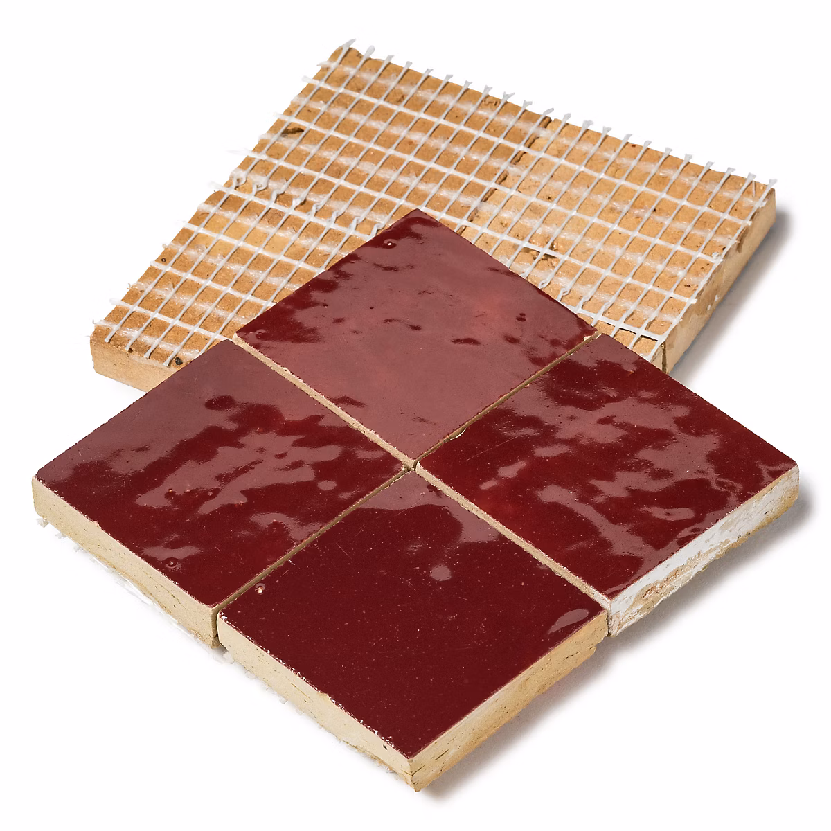 Echantillon couleur Zellige Rouge Lie de vin – RO'MA NATURE