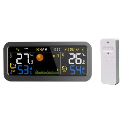 Station météo électronique couleur avec capteur extérieur