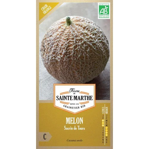 Jardin et plaisir:Graines de Melon sucrin de Tours bio Ferme de Sainte Marthe - graines à semer