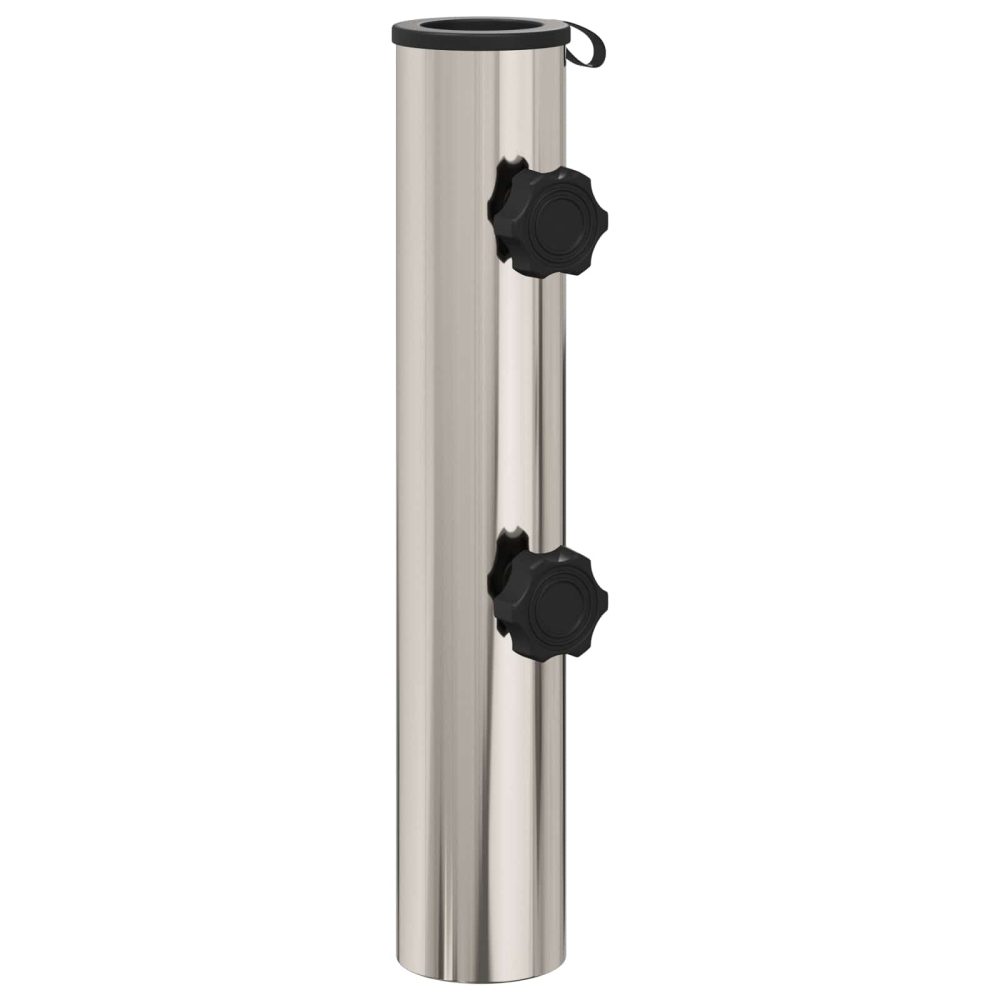 vidaXL Tube de Base de Parasol 0.63 kg Acier Inoxydable Naturel