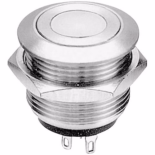 APEM AV09C7L3D2006 Bouton | poussoir antivandalisme métal 19 mm – éclairage LED rouge 24 V/AC
