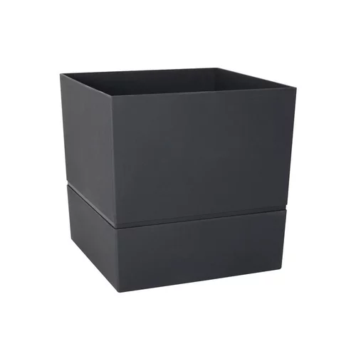 Accessoire pour le jardin：Pot carré Aquaduo gris anthracite 9 L