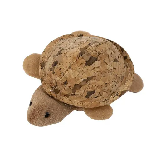 Idée extérieur：Jouet pour chat tortue en liège 10x8 cm
