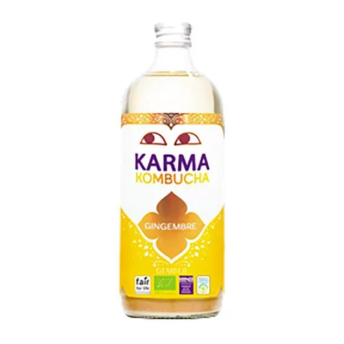 Pour votre jardin:Karma Kombucha au gingembre en bouteille de verre Karma - 1 L