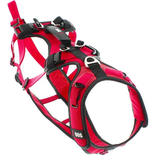 Jardin et nature:Harnais pour chien coloris rouge I-Dog Confort Trek - Taille L