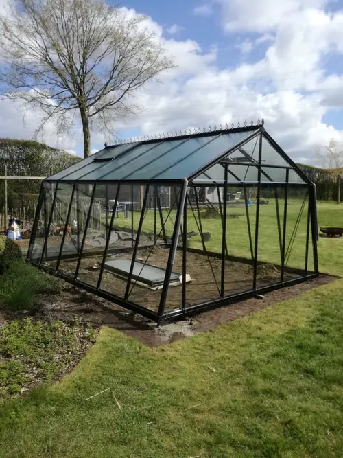Accessoire pour le jardin:Serre de jardin S206 Blackline ACD coloris noir - 380 x 445 cm