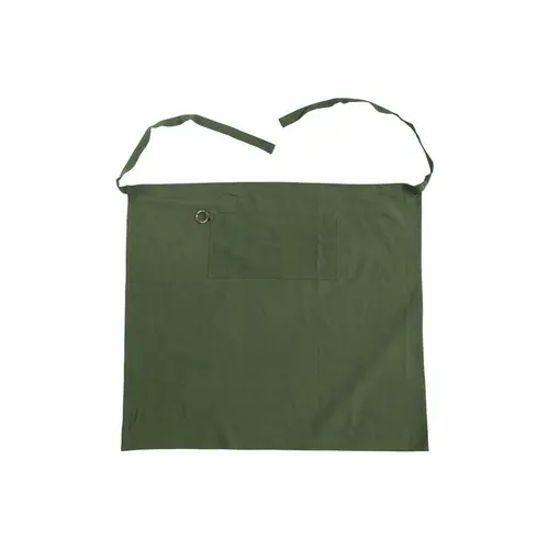 Équipement extérieur：Tablier noué à la taille en coton vert - 80 x 90 cm
