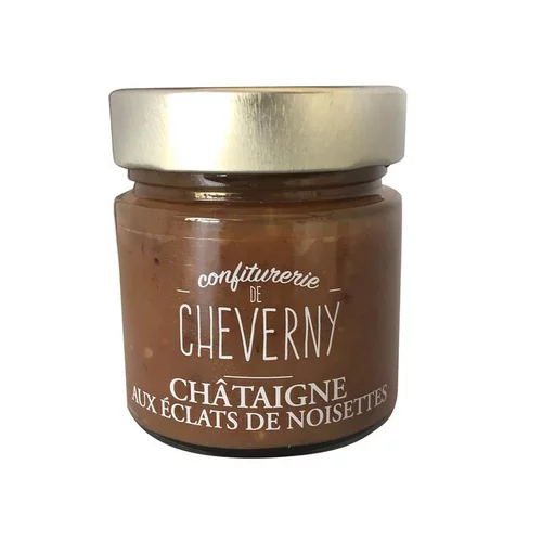 Le pratique au jardin：Crème de chataigne et éclats de noisette bio Cheverny confitures - 280 g