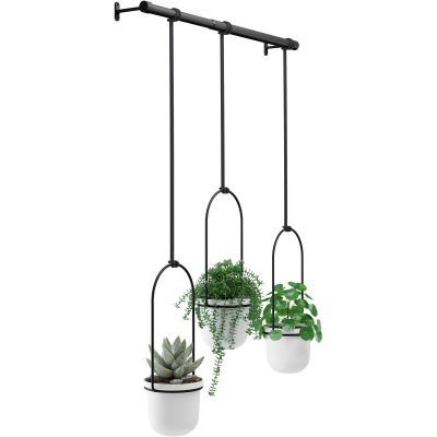 Support à plantes Triflora (Blanc et noir)