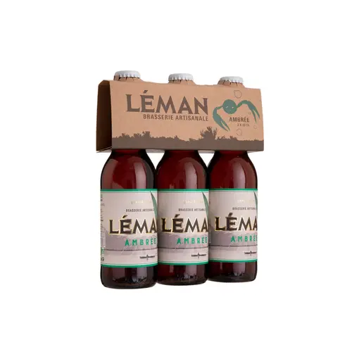 Pour votre espace vert:Pack bière ambrée bio Brasserie du Léman - 3 x 33 cl