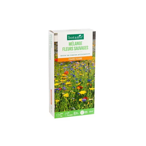 La solution pour votre jardin:Mélange de fleurs sauvages botanic® - graines à semer (25 m²)