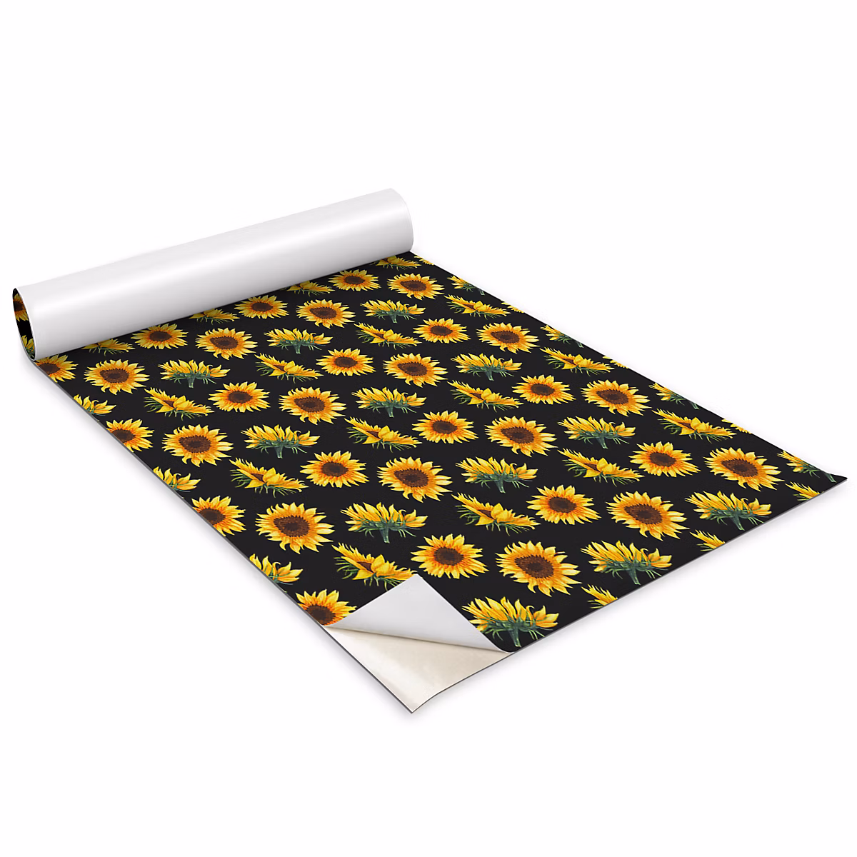 Auto Adhesif Film Vinyle Décoratif Wallfluent 100 × 50 cm Tournesols Pour Surface De Meuble Et Revêtement Mural