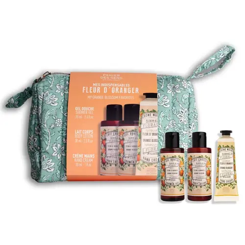 Pour la maison et le jardin:Trousse de voyage Fleur d’oranger Panier des Sens - les 4 pièces