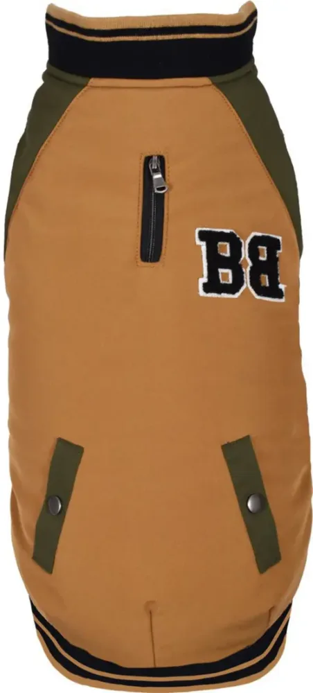 Déco au jardin：Bomber pour chien coloris jaune Bobby School - Taille B40M