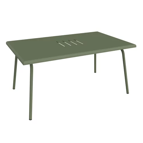 Un choix malin pour le jardin:Table basse en acier vert Cactus Fermob Monceau - 57 x 92 x 45 cm