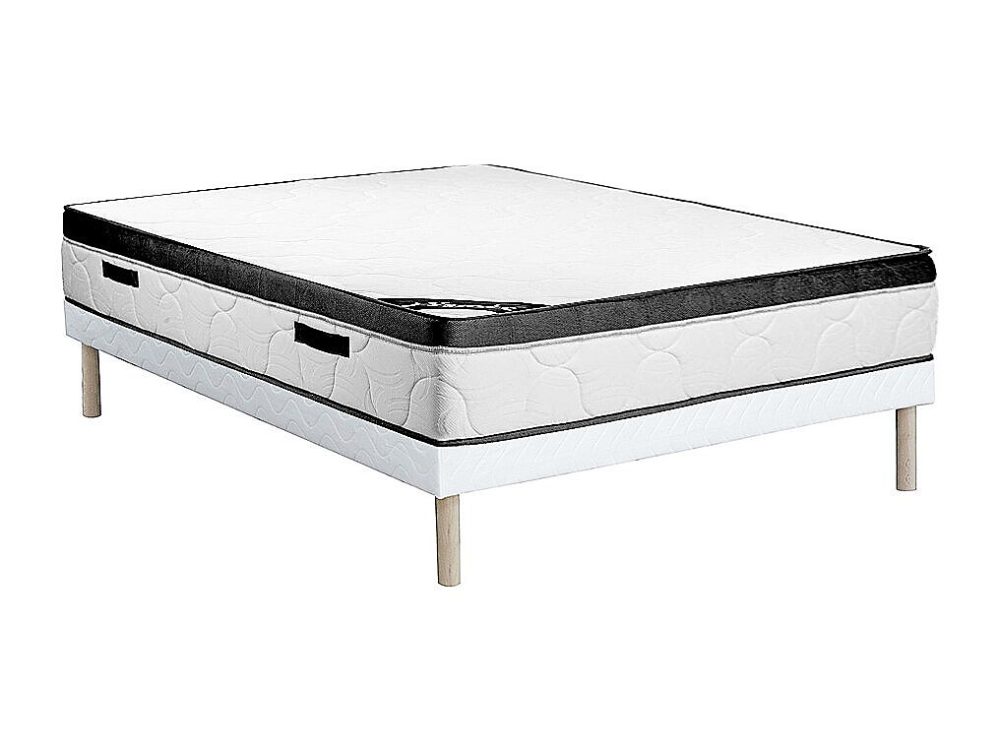Ensemble 160 × 200 cm sommier tapissier + matelas mousse ép.30cm – SOLAK de YSMÉE