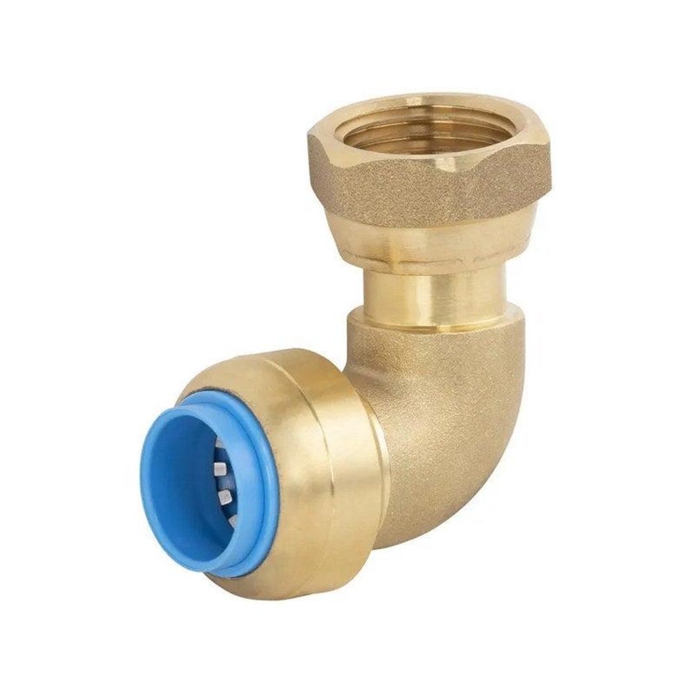 CENTRALE BRICO Raccord coude ecrou libre femelle 12 x 17 mm diam. 12 mm laiton